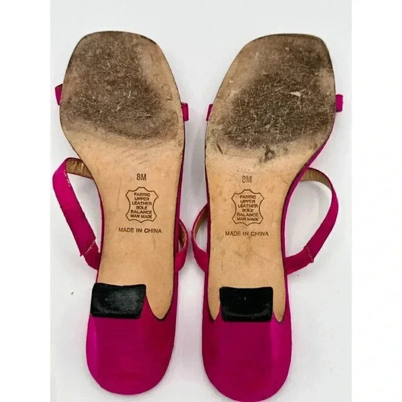 Moda Spana shoes pink open toe heels size 8 with 2 1/2" heel - Picture 10 of 12